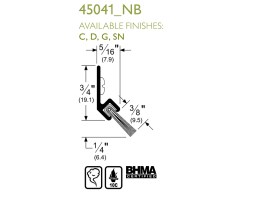 45041_NB, 45061_NB, 45062_NB & 45100_NB Nylon Brush Weatherstrip | Image 1