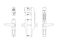 K900L.72.BLANK.SC Digital Lock (Levers) - Less Lockcase | Image 2