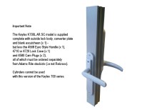 K700L.AR.SC Digital Lock (Lever*) - Less Lockcase | Image 2
